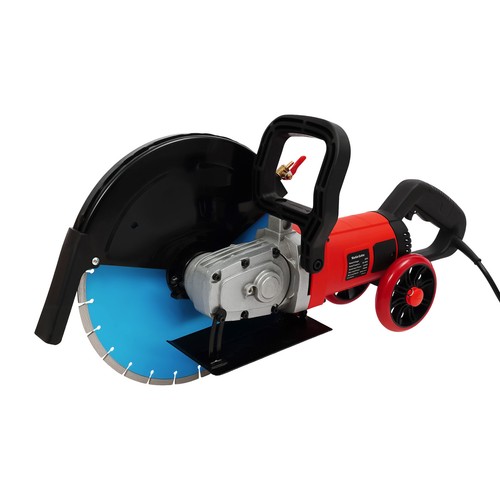 14" Wet / Dry Electric Cut Off Saw Concrete Saw Cutter Rolling Pulley Water Line - Picture 9 of 16
