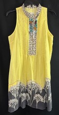 Anthropologie RYU Cotton Summer Blingy Dress Large Cruise Vacay Travel Beach