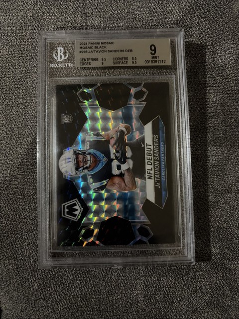 2024 Panini Mosaic - Ja’Tavion Sanders Rookie Debut Black 1/1 BGS 9