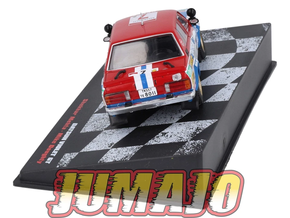 RVR39 1/43 Altaya Vainqueurs rallye : DATSUN Violet GT 1981 #7 S.Mehta - Photo 4/4