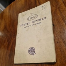 The Wolseley Fifteen Hundred Driver’s Handbook - AKD684C - Very Good Condition