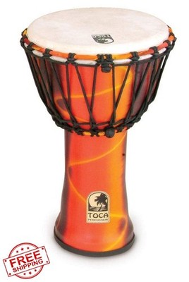 Toca Freestyle 9-Inch Djembe Rope Tuned Fiesta Finish