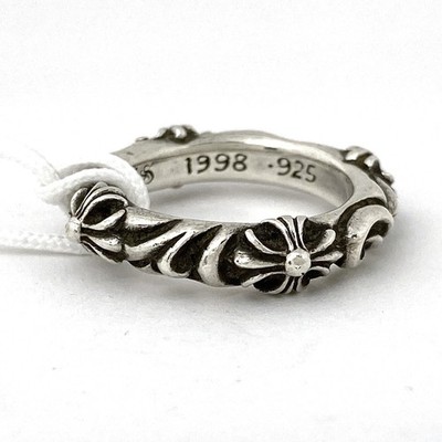 【希少】Chrome Hearts SBT BAND RING SLV925 CHROME HEARTS SBT BAND Ring Silver925 Used women US size