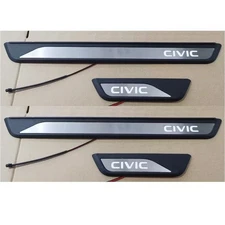 For Honda Civic 2022-2025 LED Light Door Sill Scuff Plate Guard Protector