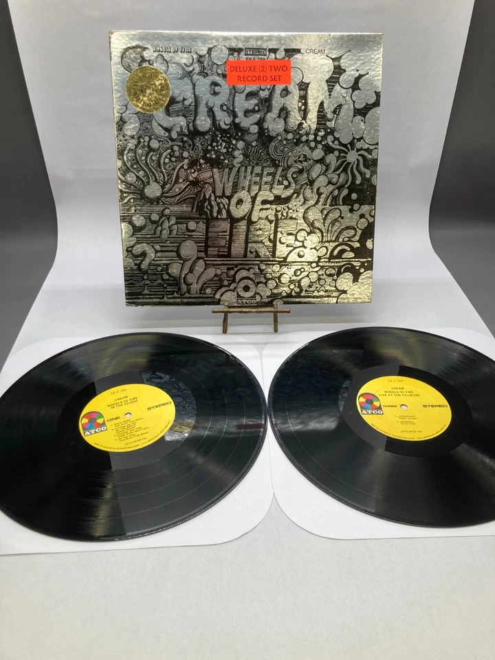 Cream Wheels Of Fire Vintage Vinyl 2LP 1968 Atco Record SD 2-700 - Image 3 of 4
