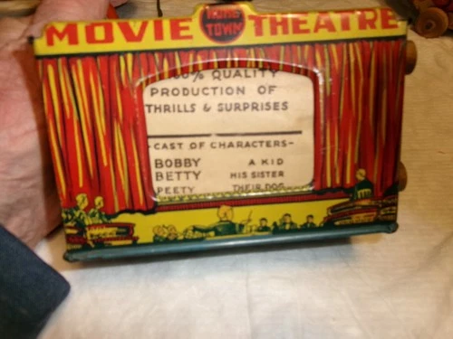 Marx Home Town Movie Theatre Tin/litho 1920’s/30’s