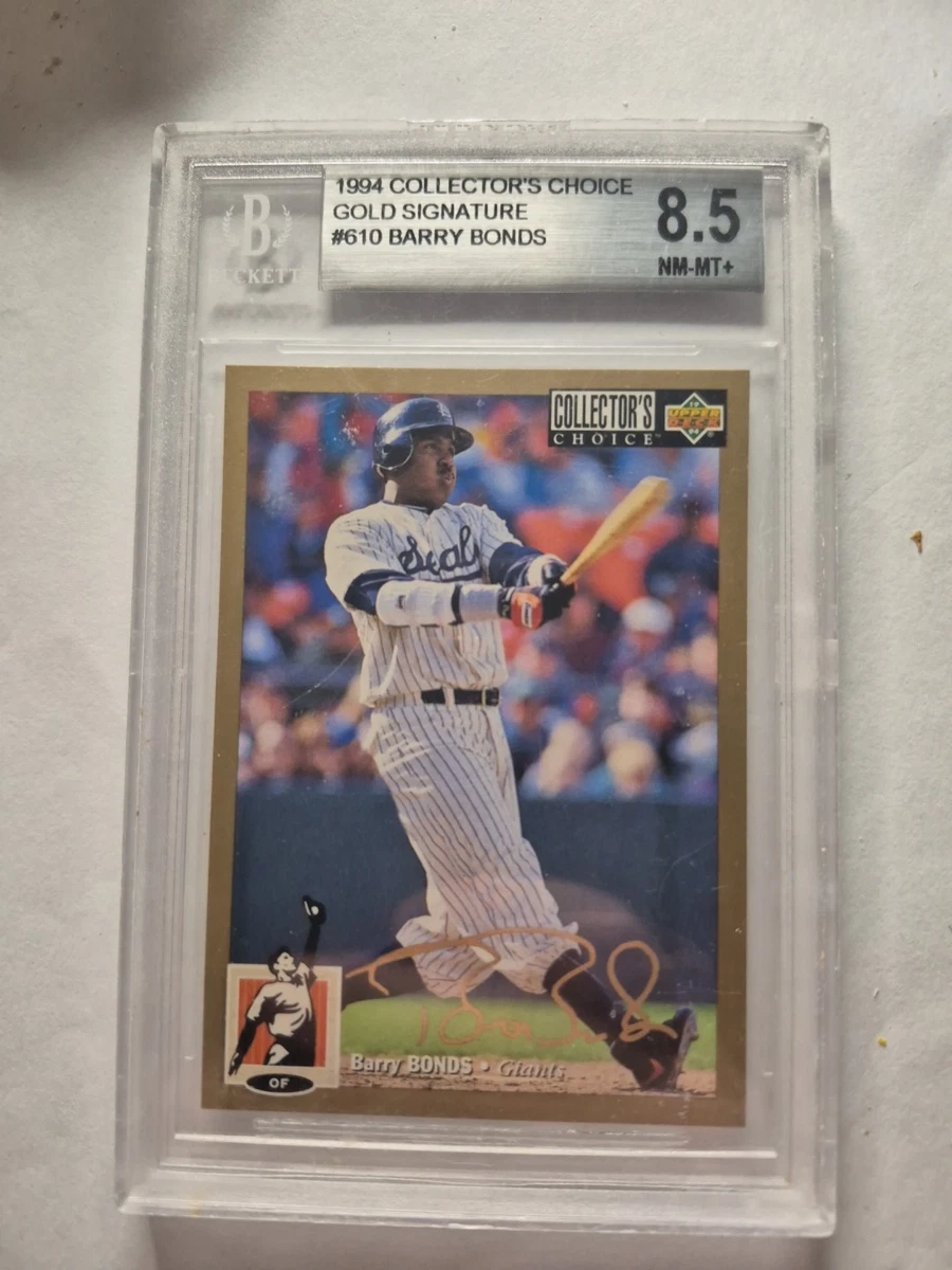 Barry Bonds Grade 8.5 Baseball Sports Trading Cards & Accessories