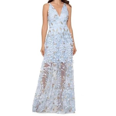 xscape floral embroidered dress Steve Madden Women's Smocked Fit & Flare Lotty Dress - Black