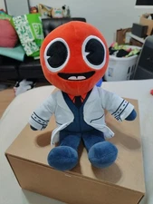 Roblox Rainbow Friends 8" Collectible Plush Rare Smiling Red Scientist Phat Mojo