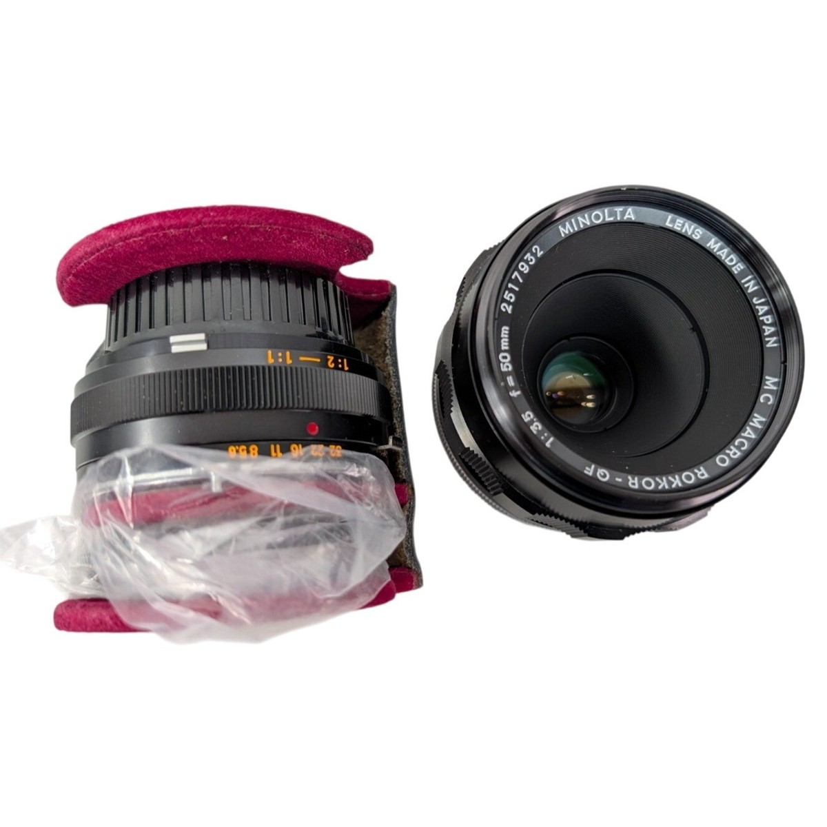 Minolta f=50mm 1:3.5 MC Macro Rokkor-QF Manual Focus Lens