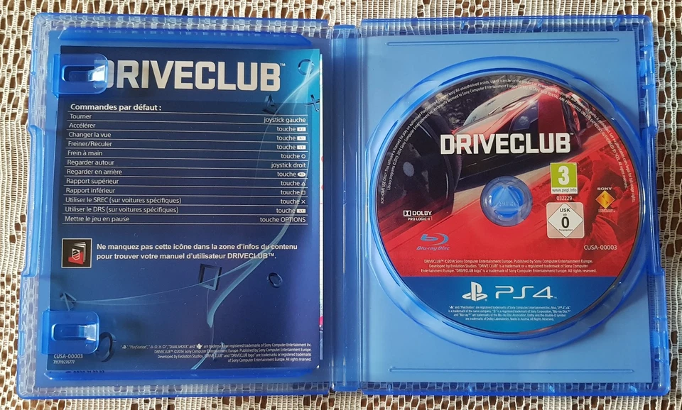 Driveclub Jeu Vidéo PS4 Playstation 4, photo 3 sur 3