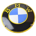 Vintage BMW Automobiles Sign - Porcelain Authorized Dealership Gas Pump Sign