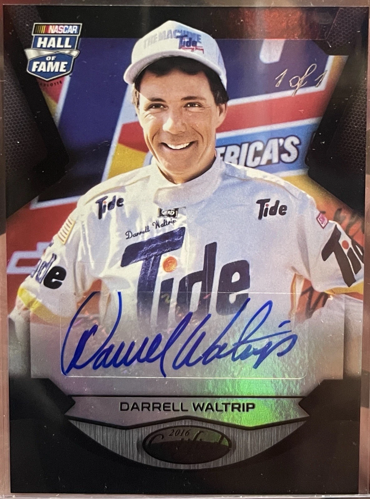 Darrell Waltrip 2016 Certified Racing Signatures Mirror Black 1/1