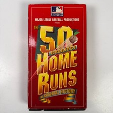 THE 50 GREATEST HOME RUNS IN BASEBALL HISTORY VHS 1992 MLB Documentary Phoenix