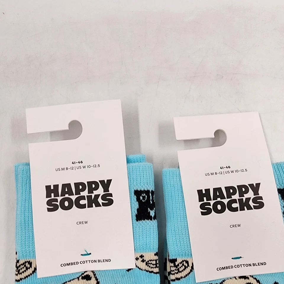 Calcetines Happy Surtidos Gato Para Hombre 41-46 Azul Claro - 2 Pares Foto 3 de 4