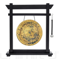 14" Gongs on Black Moksha Joe Stand