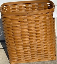 Longaberger 2010 Holds It All Hamper Basket Warm Brown 1190739 Damaged