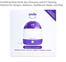Ultrasonic & Uv Dental Cleaner- Smile Spa By - For Aligners, Retainers By Sec