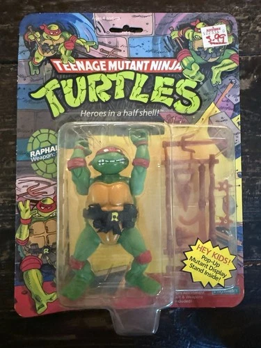 TMNT Teenage Mutant Ninja Turtles Raphael Playmates 1988 MOC Mint On Card NEW
