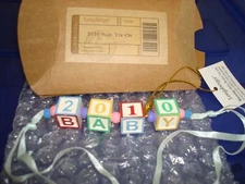 Longaberger 2010 Baby Blocks Tie-On #23758 - NEW