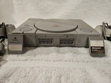 Playstation 1 Ps1 Console SCPH-5501 With OEM 2 Controllers 2 Memory Card No Cord