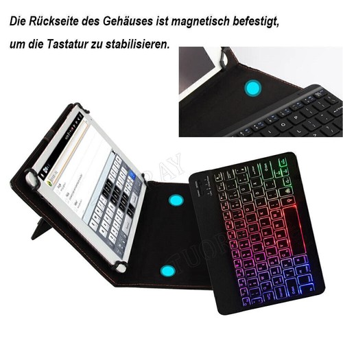 Beleuchtet Tastatur Maus Tasche für Amazon Fire Max 11 13th HD 10/10 Plus 2023 - Bild 30 von 51
