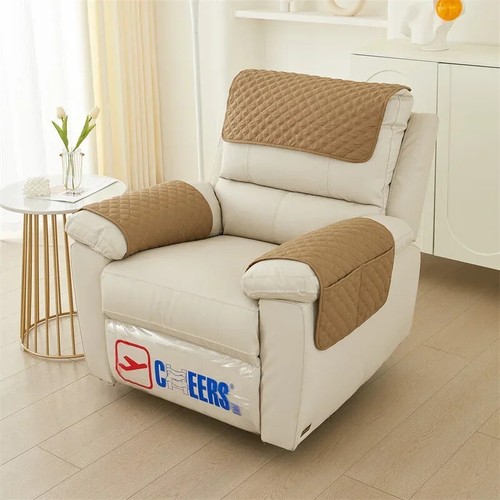 Quilted Recliner Sofa Slipcover Anti Slip Dogs Pet Kids Sofa Mat Armchair - Picture 4 of 28