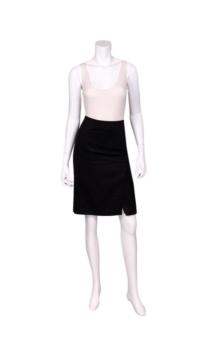 【関税&送料込み】Tom Ford Cashmere And Cotton Midi Skirt TOM FORD NWT Black Cashmere/Silk Blend Pencil Skirt - US 6