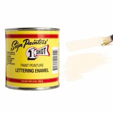 1 Shot Sign Painters' Lettering Enamels - 236ml Pot - Gloss Sign Writers Paint