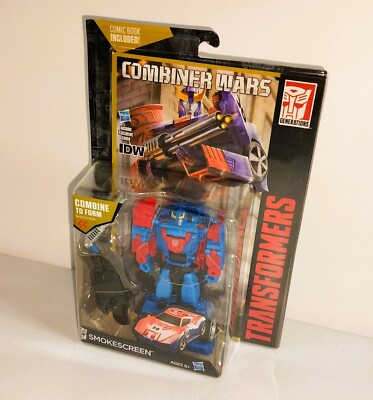 Transformers Combiner Wars SMOKESCREEN with Comic Book IDW NEW