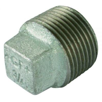 VERZINKTES DUNSTEISEN MASSIVER STECKER BSPT - GRÖSSEN 1/8 ZOLL BIS 1 ZOLL