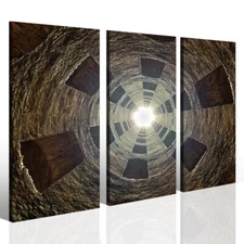 Orvieto city painting Pozzo di san patricio print on canvas art design Italy