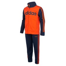 adidas Little Boys 3 Stripe Full Zip Jogger Track Suit Set size 2T