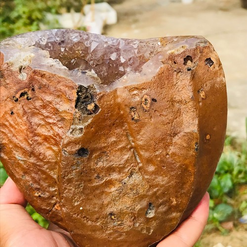 1233g Large Natural Agate Geode Quartz Crystal Mineral Rough Specimen Healing - Picture 10 of 12