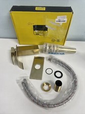 Brushed Gold Bathroom Faucet Waterfall Sink Faucet RETURN See Description 