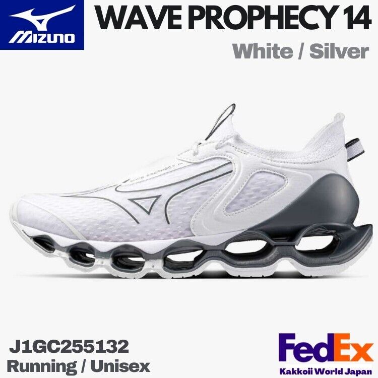 Mizuno Running Shoes WAVE PROPHECY 14 White/Silver J1GC2551 Mizuno Running Shoes WAVE PROPHECY 14 White/Silver J1GC2551