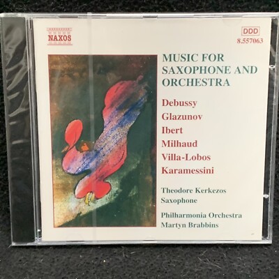 THEODORE KERKEZOS saxophone MUSIC FOR SAX & ORCHESTRA - NAXOS CD 2002 NEW SEALED