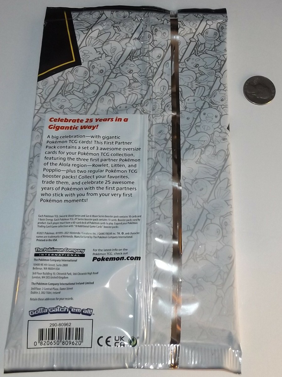 Pokemon TCG First Partner Pack ALOLA - 25th Anniversary Train On