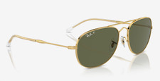 RAY-BAN BAIN BRIDGE RB 3735 001/58 57-17 140 Gold Sunglasses w/ Polarized Lenses