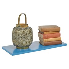 Large Wooden Floating Shelves Lacquer Finish Display Rack Wall Mounted Kids Room