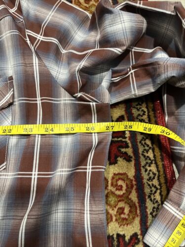 NWT Roper Western Womens Plaid Pearl Snap Long Sleeve Shirt Sz 2X New - Picture 6 of 7