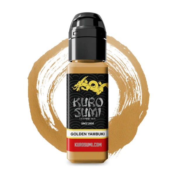 KURO SUMI Tattoo Ink GOLDEN YAMBUKI 22ml (.75oz) Australian