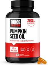 Pumpkin Seed Oil 2000mg 100 Softgels Prostate Health Cold Pressed