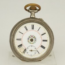 Rare Antique Silver Pocket Watch Men's no fusee duplex chronometer repeater RAR