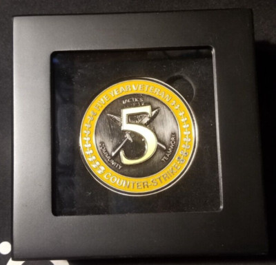CS:GO 5 Year Veteran Coin/Medal Original Valve Corporation Counter Strike Merch