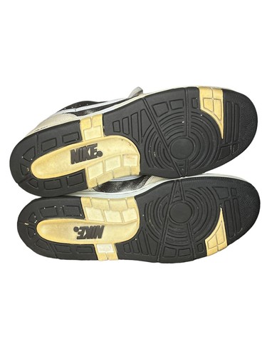 Nike Prestige braune gealterte geknackte Leder Canvas Schuhe Größe 9 - Bild 4 von 7