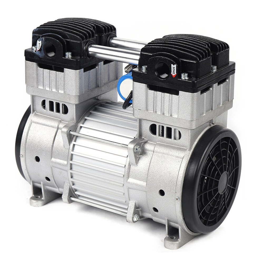 110V Air Compressor Head Small Air Pump Head Motor Oilless Diaphragm Vacuum Pump eBay