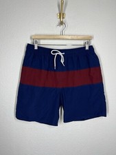 Five Four Color Block Swim Trunks Mens Large Navy Wine