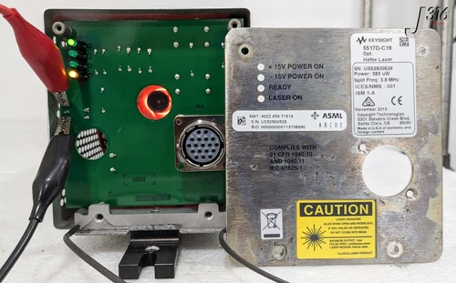 35310 KEYSIGHT LASER HEAD, POWER: 383uW, 3.8MHZ, ASML 4022.454.71616 5517D-C19