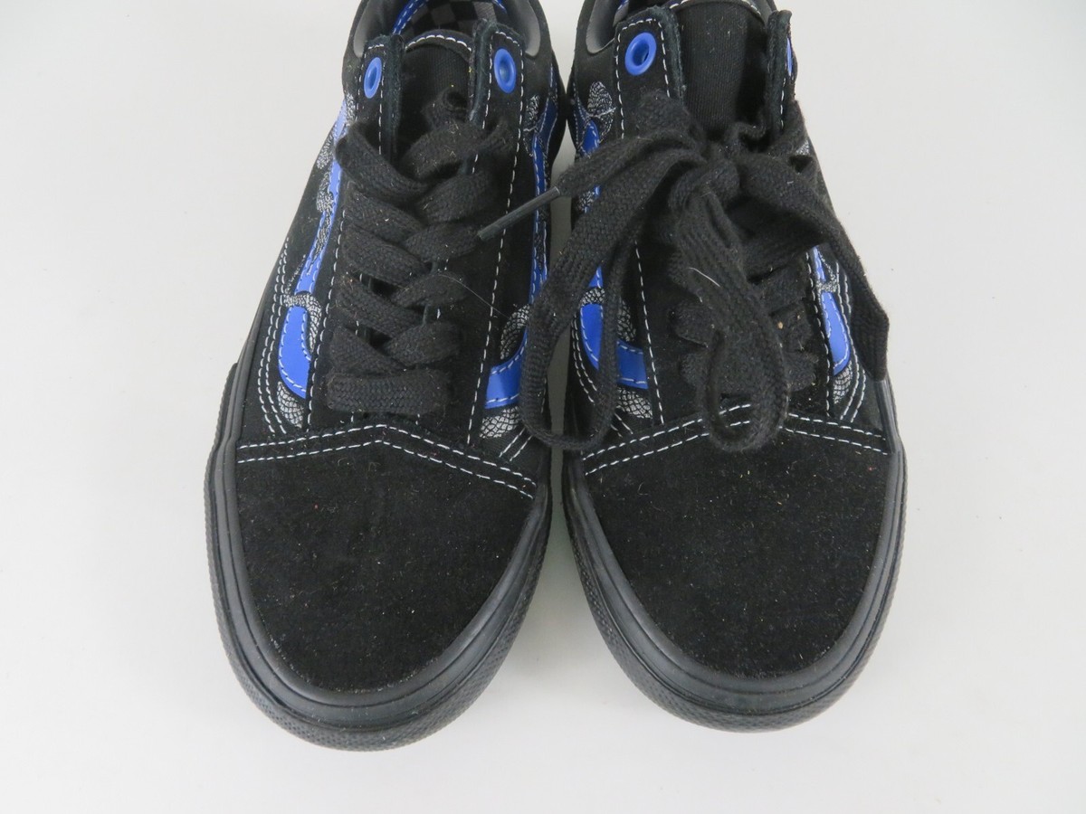 Vans Mens 4 Shoes Breana Geering Black Blue Skateboard